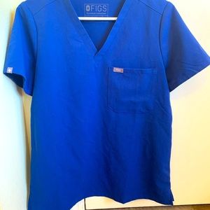 Figs Winning Blue Catarina 1 pocket scrub top